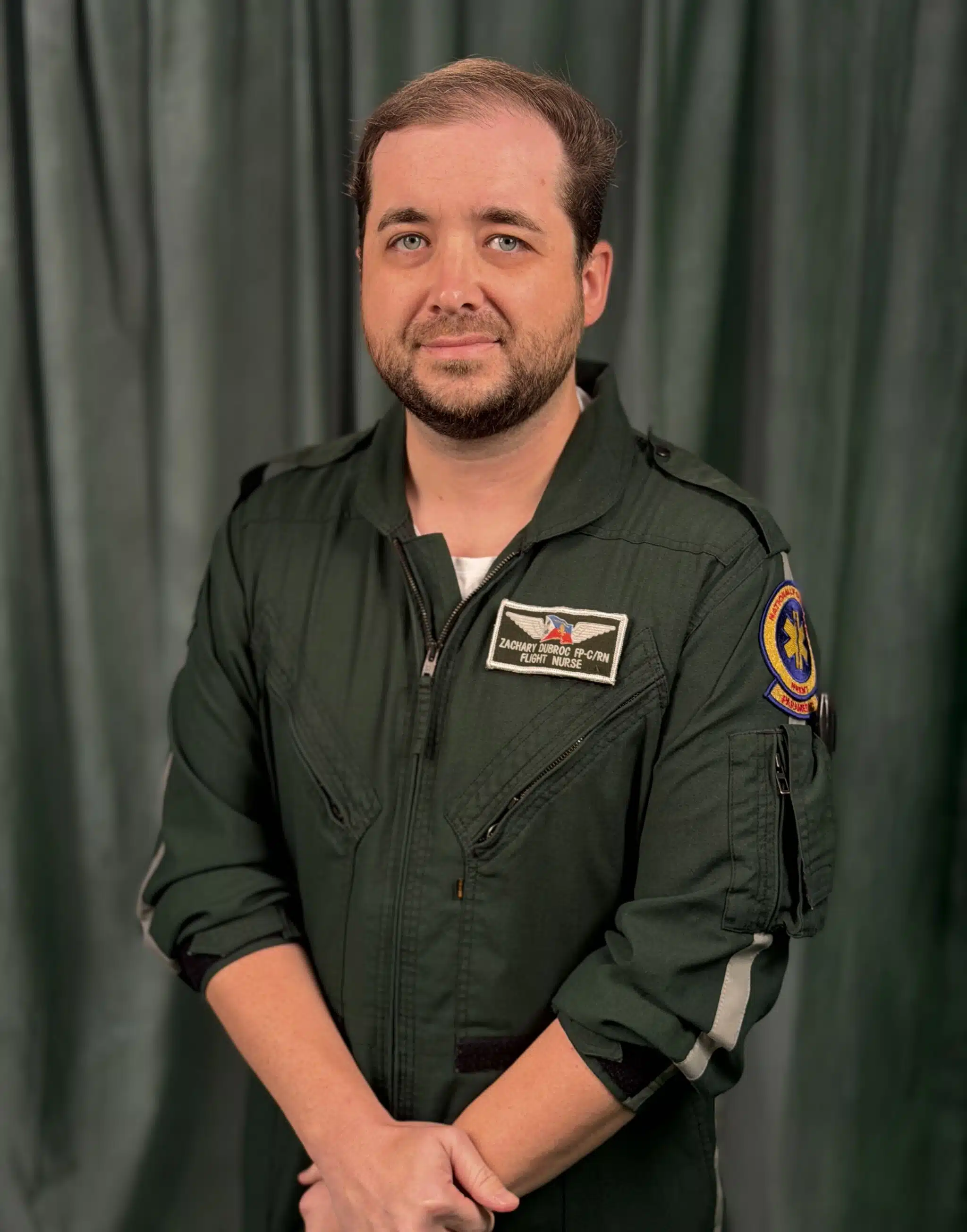 Zachary Dubroc A professional headshot of Zachary Dubroc, Acadian Air Med's Chief Flight Nurse